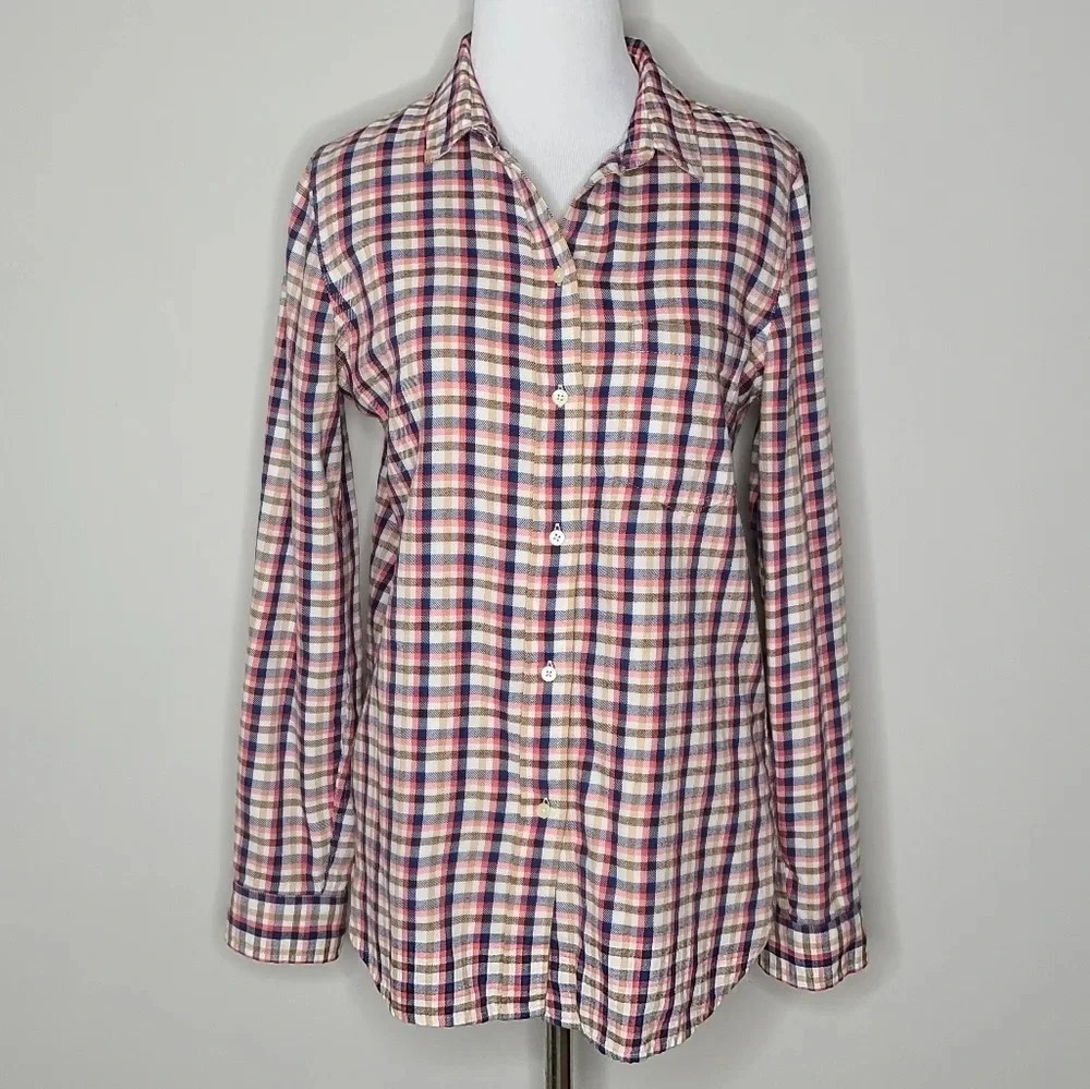 Madewell Flannel Boyshirt in Palma Plaid S
